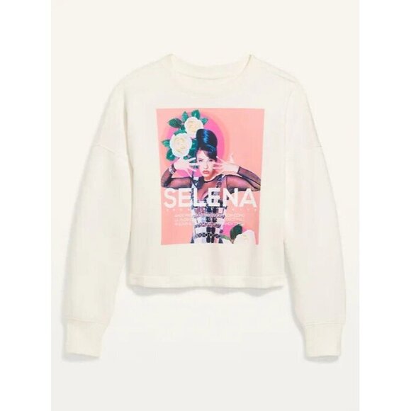 Licensed Selena Graphic Oversized Cropped  Sweatshirt for Women Size 3X - Picture 7 of 7